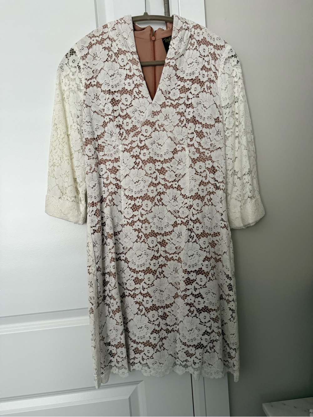 Taylor Blush Pink Lace Dress